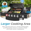 KENMORE PG-40522S0LH-1 BBQ Propane Gas Grill-5 Burners with Side Burner and Searing Zone, 644 sq. in. Stainless Steel Grill, 66,000 BTU, Black KENMORE PG-40522S0LH-1 BBQ Propane Gas Grill-5 Burners with Side Burner and Searing Zone, 644 sq. in. Stainless Steel Grill, 66,000 BTU, Black