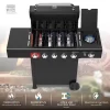 KENMORE PG-40522S0LH-1 BBQ Propane Gas Grill-5 Burners with Side Burner and Searing Zone, 644 sq. in. Stainless Steel Grill, 66,000 BTU, Black KENMORE PG-40522S0LH-1 BBQ Propane Gas Grill-5 Burners with Side Burner and Searing Zone, 644 sq. in. Stainless Steel Grill, 66,000 BTU, Black