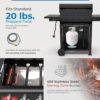 KENMORE PG-40522S0LH-1 BBQ Propane Gas Grill-5 Burners with Side Burner and Searing Zone, 644 sq. in. Stainless Steel Grill, 66,000 BTU, Black KENMORE PG-40522S0LH-1 BBQ Propane Gas Grill-5 Burners with Side Burner and Searing Zone, 644 sq. in. Stainless Steel Grill, 66,000 BTU, Black