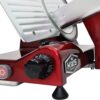 KWS MS-10XT Premium 320W Electric Meat Slicer 10-Inch in Red with Non-sticky Teflon Blade, Frozen Meat/Deli/Cheese/Food Slicer Low Noises Commercial and Home Use [ ETL, NSF Certified ]