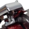 KWS MS-10XT Premium 320W Electric Meat Slicer 10-Inch in Red with Non-sticky Teflon Blade, Frozen Meat/Deli/Cheese/Food Slicer Low Noises Commercial and Home Use [ ETL, NSF Certified ]