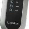 Lasko Oscillating Pedestal Fan, Thermostat, Adjustable Height, Remote Control, Timer, 4 Speeds, for Bedroom, Living Room, Office & Dorm, 16", White, S16614