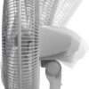 Lasko Oscillating Pedestal Fan, Thermostat, Adjustable Height, Remote Control, Timer, 4 Speeds, for Bedroom, Living Room, Office & Dorm, 16", White, S16614