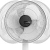 Lasko Oscillating Pedestal Fan, Thermostat, Adjustable Height, Remote Control, Timer, 4 Speeds, for Bedroom, Living Room, Office & Dorm, 16", White, S16614