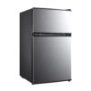 Mainstays 3.2 Cu. ft. 2-Door Refrigerator with Freezer, Stainless Steel Look Mainstays 3.2 Cu. ft. 2-Door Refrigerator with Freezer, Stainless Steel Look