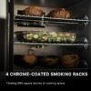 Masterbuilt 40-inch ThermoTemp Propane Gas Vertical BBQ Smoker with Analog Temperature Control and 960 Cooking Square Inches in Black, Model MB20051316