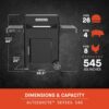 Masterbuilt AutoIgnite 545 Digital Charcoal Grill and Smoker Combo for Easy Grilling, Digital Control, App, Sear Plate, Mini Hopper and 545 BBQ Cooking Square In. in Black