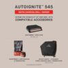 Masterbuilt AutoIgnite 545 Digital Charcoal Grill and Smoker Combo for Easy Grilling, Digital Control, App, Sear Plate, Mini Hopper and 545 BBQ Cooking Square In. in Black