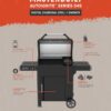 Masterbuilt AutoIgnite 545 Digital Charcoal Grill and Smoker Combo for Easy Grilling, Digital Control, App, Sear Plate, Mini Hopper and 545 BBQ Cooking Square In. in Black