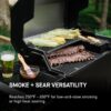 Masterbuilt AutoIgnite 545 Digital Charcoal Grill and Smoker Combo for Easy Grilling, Digital Control, App, Sear Plate, Mini Hopper and 545 BBQ Cooking Square In. in Black