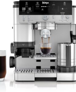 Ninja | Espresso Machine and Drip Coffee Maker| Luxe Café Premier Series | Integrated Coffee Grinder, Milk Frother, Assisted Tamper & Built-In Espresso Accessory Storage | Stainless Steel | ES601