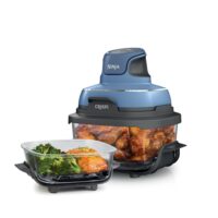 Ninja® Crispi® 3-in-1 Portable Air Fryer Cooking System, 4QT & 5 Cup Containers, Denim Blue, FN100ND