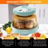 Nuwave Pro Plus 2 Air Fryer, Infra-Red Oven Cook Healthy, 360 Surround Cooking, Adjustable Temps, 100 Presets & 50 Memory Air Fryer, Durable Power Dome, Mint Green