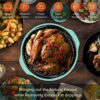 Nuwave Pro Plus 2 Air Fryer, Infra-Red Oven Cook Healthy, 360 Surround Cooking, Adjustable Temps, 100 Presets & 50 Memory Air Fryer, Durable Power Dome, Mint Green