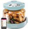 Nuwave Pro Plus 2 Air Fryer, Infra-Red Oven Cook Healthy, 360 Surround Cooking, Adjustable Temps, 100 Presets & 50 Memory Air Fryer, Durable Power Dome, Mint Green