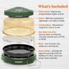 Nuwave pro plus 2 Infra-Red Oven, Air Fryer Cook Healthy, 360 Surround Cooking, Adjustable Temps, 100 Presets & 50 Memory, Durable Power Dome, Wild Olive