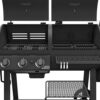 Oklahoma Joe's Canyon Combo Charcoal and Gas Smoker & Grill, Black - 24203004
