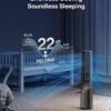 PELONIS 40" Smart Bladeless Fan for Bedrrom - Tower Fan, Alexa/Google/WiFi, DC Motor, 6 Speeds, 4 Modes, Remote, 7H Timer, 90° Oscillation, Safe for Home and Office, Grey