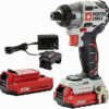 PORTER-CABLE 20V MAX Impact Driver, 1/4 Inch, 2,700 RPM, Battery and Charger Included (PCCK647LB)