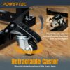 POWERTEC Tool Stand with Wheels, Casters & Melamine MDF Table Top, Power Tool Stand for Miter Saw, Drill Press, Belt Sander, Bench Grinder, Band Saw, Scroll Saw, Planer (UT1008V)