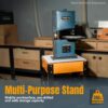 POWERTEC Tool Stand with Wheels, Casters & Melamine MDF Table Top, Power Tool Stand for Miter Saw, Drill Press, Belt Sander, Bench Grinder, Band Saw, Scroll Saw, Planer (UT1008V)