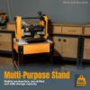 POWERTEC Tool Stand with Wheels, Casters & Melamine MDF Table Top, Power Tool Stand for Miter Saw, Drill Press, Belt Sander, Bench Grinder, Band Saw, Scroll Saw, Planer (UT1008V)