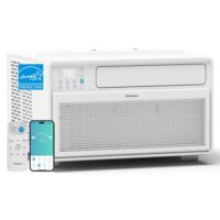 PhiloDeco Energy Star Window Air Conditioner, 10000 BTU Window Air Conditioner with Wifi 440 sq ft. Inverter Ac , Remote Control, Ultra Quiet & Easy Installation, ECO/24 Timer/Auto Restart