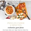 GraniteStone Piezano Pizza Oven & Grill Indoor Pizza Maker Machine Pizza Cooker 12" for Kitchen Countertop Electric Up To 800°F Cream