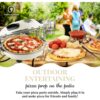 GraniteStone Piezano Pizza Oven & Grill Indoor Pizza Maker Machine Pizza Cooker 12" for Kitchen Countertop Electric Up To 800°F Cream