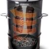 Pit Barrel Cooker Classic Package - 18.5 Inch Drum Smoker | Porcelain Coated Steel BBQ Grill | Includes 8 Hooks, 2 Hanging Rods, Grill Grate and More