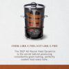 Pit Barrel Cooker Junior Package - 14 Inch Drum Smoker | Porcelain Coated Steel Drum BBQ Grill