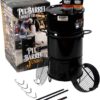 Pit Barrel Cooker Junior Package - 14 Inch Drum Smoker | Porcelain Coated Steel Drum BBQ Grill