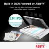 Plustek OS1180 - Flat Scanner for Graphics and Documents in A3 Format, Design Suitable for Libraries, Schools or Small Offices - Scanning A3 Documents in Approximately 9 Seconds