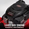 PowerSmart Gas Lawn Mower, 21 inches 144cc 2-in-1 Walk-Behind , Side Discharge Push Lawn Mower PowerSmart Gas Lawn Mower, 21 inches 144cc 2-in-1 Walk-Behind , Side Discharge Push Lawn Mower