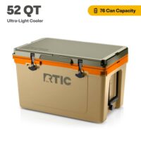 RTIC 52 QT Ultra-Light Hard-Sided Ice Chest Cooler, Fits 76 Cans, Trailblazer