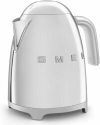 SMEG 50's Retro Style Electric Water Kettle with Automatic Shutoff, Removable Base, and Water Indicator, KLF03SSUS, Polished Stainless Steel