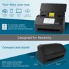 ScanSnap iX2500 Wireless or USB High-Speed Cloud Enabled Document, Photo & Receipt Scanner with Large 5" Touchscreen and 100 Page Auto Document Feeder for Mac or PC, Black