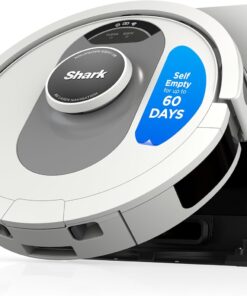 Shark AI Ultra Voice Control Robot Vacuum with Matrix Clean Navigation, Home Mapping, 60-Day Capacity, XL Self-Empty Base for Homes with Pets, Carpet & Hard Floors, Cool Grey