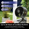 Shark FlexBreeze Fan - Indoor & outdoor oscillating fan, pedestal & tabletop, corded & cordless portable fan with outdoor InstaCool misting attachment - FA222
