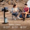 Shark FlexBreeze Pro Mist Fan — Indoor & Outdoor, Integrated Misting, Pedestal to Tabletop, Corded or Cordless, Up to 24-Hr Battery, Oscillating, Charcoal Grey, FA302 (2025 Release)