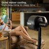 Shark FlexBreeze Pro Mist Fan — Indoor & Outdoor, Integrated Misting, Pedestal to Tabletop, Corded or Cordless, Up to 24-Hr Battery, Oscillating, Charcoal Grey, FA302 (2025 Release)