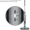 Shark Steam & Scrub Steam Mop, All-in-One Scrubbing and Sanitizing Hard Floor Cleaner, LED Headlights, 4 Dirt Grip Soft Scrub Pads Included, XL Water Tank, Swivel Steering, Hawaiian Grey, S8001