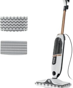 Shark SteamSpot Steam Mop with Steam Blaster Technology, 3 Steam Modes, 2 Washable Pads, XL Removable Water Tank, Lightweight, Steam Cleaner for sealed Hard Floors, Hardwood, Tile, Laminate, S2001
