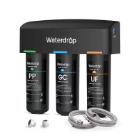 Waterdrop WD-TSA-UF 0.01 μm Ultra Filtration Under Sink Water Filter, 9 Stage Filtration, Reduces Chlorine, Taste Fluoride