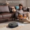 eufy X10 Pro Omni Robot Vacuum and Mop Combo, Incredible Suction, Dual Mops with 12 mm Auto-Lift and Carpet Detection, AI Obstacle Avoidance, Auto Mop Washing&Drying, Self-Emptying, Self-Refilling
