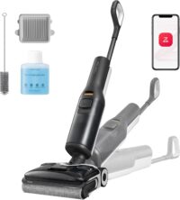 roborock F25 ACE Wet Dry Vacuum Cleaner, Cordless Vacuum Mop All in One for Hard Floor, 20000Pa Hardwood Floor Cleaner with Zero Tangle, 194°F Hot Air Flash Drying Electric Mop, 180° Lie Flat, WiFi