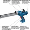 BOSCH GCG18V-29N 18V 29oz Cage Caulk and Adhesive Gun (Bare Tool) BOSCH GCG18V-29N 18V 29oz Cage Caulk and Adhesive Gun (Bare Tool)
