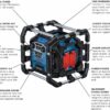 BOSCH GPB18V-5CN 18V Jobsite Radio with Bluetooth® 5.0 and Power Station