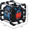 BOSCH GPB18V-5CN 18V Jobsite Radio with Bluetooth® 5.0 and Power Station