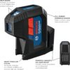BOSCH GPL100-30G Green-Beam Self-Leveling Alignment Laser, Includes 2 AA Batteries, Built-In Multipurpose Mount, & Hard Carrying Case BOSCH GPL100-30G Green-Beam Self-Leveling Alignment Laser, Includes 2 AA Batteries, Built-In Multipurpose Mount, & Hard Carrying Case